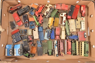 Lot 366 - Postwar Playworn Diecast Dinky and Corgi Commercial Vehicles (50)