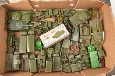 Lot 369 - Postwar and Later Mainly Dinky Military Playworn Diecast Vehicles (40)