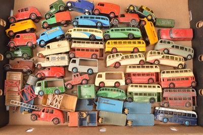 Lot 372 - Postwar Playworn Diecast Dinky Commercial and Public Transport Vehicles (45+)