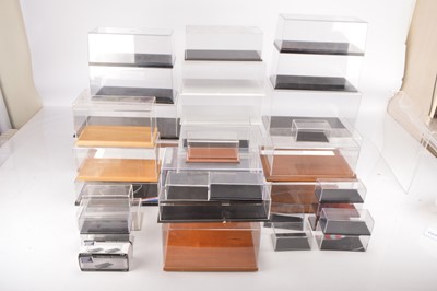 Lot 377 - Large Collection of Plastic/Perspex 1:18 Scale and Smaller Diecast/Model Display Cases (40)
