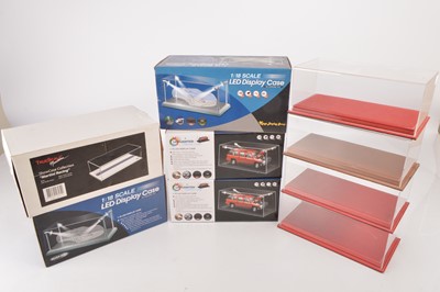 Lot 379 - 1:18 Scale Diecast/Model Display Cases (9)