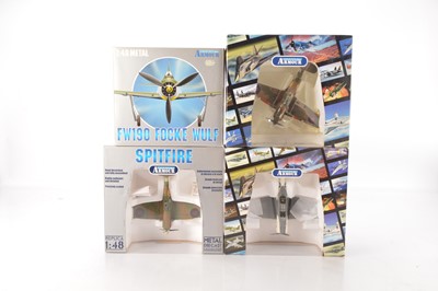Lot 425 - Armour Collection CDC and Franklin Mint 1:48 Scale Military Aircraft (4)