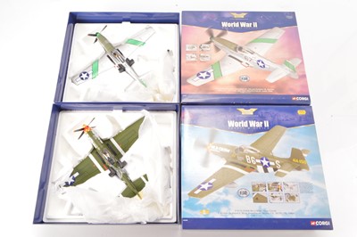 Lot 430 - Corgi Aviation Archive 1:32 Scale WWII US Fighters  (2)