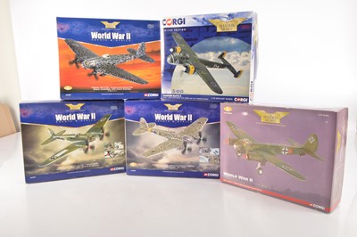 Lot 441 - Corgi Aviation Archive 1:72 Scale WWII German Aircraft (5)
