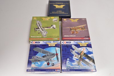 Lot 445 - Corgi Aviation Archive 1:72 Scale WWII RAF Aircraft  (5)