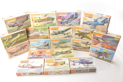 Lot 497 - Matchbox 1:72 Scale Mainly Military Three Colour Aircraft Kits (19)
