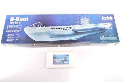 Lot 505 - Krick Modellbau U Boat Kit and Motorising Accessory Pack (2)