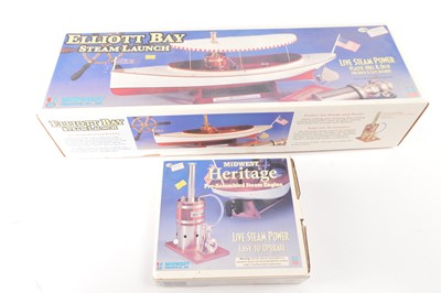 Lot 506 - Midwest Products Co Elliott Bay Steam Launch Kit and Live Steam Engine Accessory Pack (2)