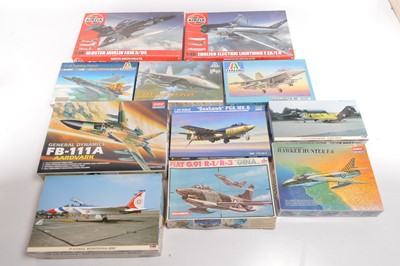 Lot 508 - Postwar and Modern Military Jet Aircraft Kits (11)