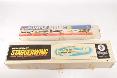 Lot 527 - Beechcraft Stagger Wing Aircraft Kits (2)