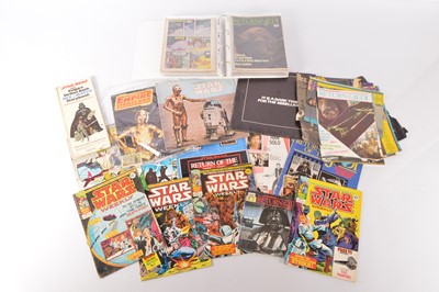 Lot 543 - 1970s/80s Star Wars Comics and Ephemera (Qty)