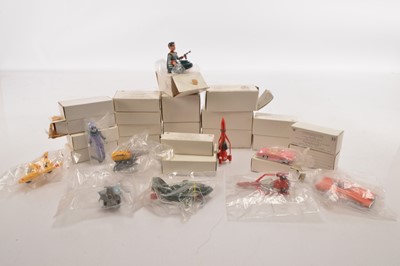 Lot 555 - Collection of  1990's Matchbox Tyco China Gerry Anderson Thunderbird and Stingray Weetabix Promotion models in original despatch boxes and a few MacDonald Models (28)