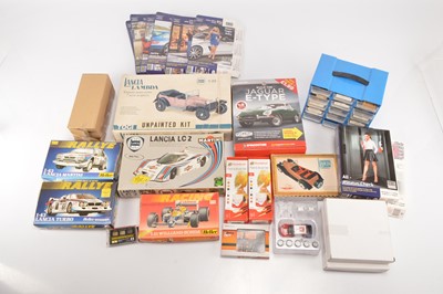 Lot 565 - Collection of mainly Cars and MB  Glamour Lady Kits by various  makers (qty)