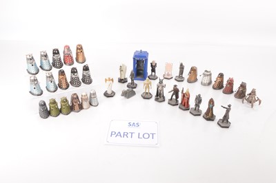Lot 566 - Collection of Dr Who Dioramas with Figures and quantity of Daleks mostly by Charayer Options  (qty)