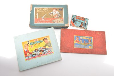 Lot 569 - Primus Gilbert Erector and  Mobaco Construction sets and Merit Electrical set (4)