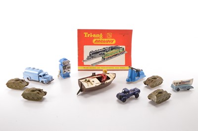 Lot 593 - Collection of Tri-ang and other makers plastic mostly Transport Toys and Third Edition Railway Catalogue (11)