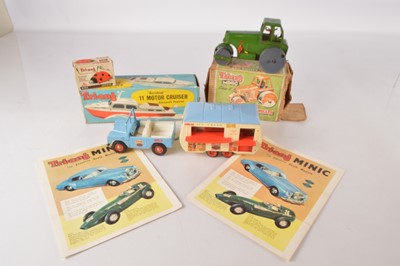 Lot 597 - Tri-ang Minic and Hi-way Toys Vehicles and Tri-ang Boat and Minic Leaflets (7)