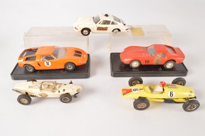 Lot 642 - Four Carrera  and a damaged VIP slot Cars