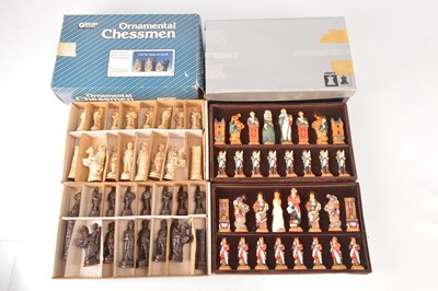 Lot 668 - Studio Ann Carlton French Revolution and Gibson's Games Ornamental Chess Sets (2)