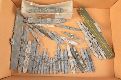 Lot 676 - Collection of 42 unboxed 1:1250 Naval Waterline Models by various makers  incl Navis Neptun (42)