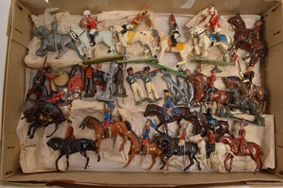 Lot 710 - Mix of mostly mounted lead Soldiers by Britains and other makers (29)