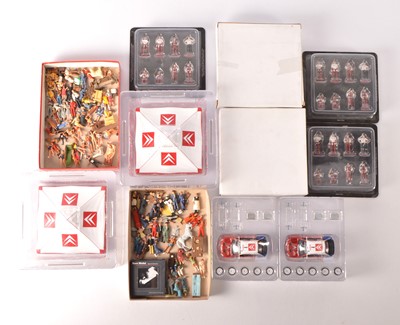 Lot 713 - Ixo Citroen Xsara Rally display sets and qty of 40mm painted figures from Edwardian to modern image including Glamorous ladies (qty)