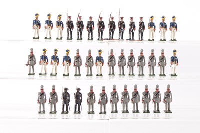 Lot 737 - Various Nostalgia Models comprising 2 X set N165 Chebucto Greys (Nova Scotia militia) 1862 with five extra ORs