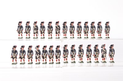 Lot 743 - Nostalgia Models sets N277 (3 sets) Dunedin Highland Rifles of New Zealand 1900 with an extra officer and two extra ORs