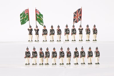 Lot 763 - Nostalgia Models set N44 (2 sets of 7 figures) Singapore Volunteer Rifle Corps Colour Party 1899