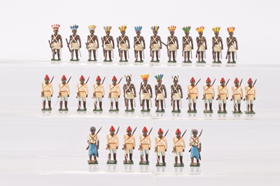 Lot 767 - Nostalgia Models various sets comprising set N187 (2 sets) Kossoo Swordsmen Ashanti War Sierra Leone 1897