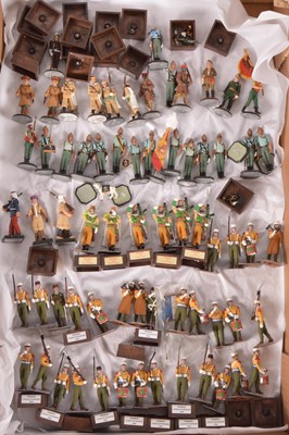 Lot 791 - Spanish Soldat and Mundiart French and Spanish Army figures comprising Soldat French Foreign Legion (29) - each with a separate plastic plinth