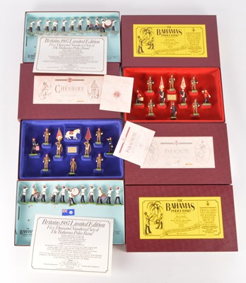 Lot 793 - Britains New Metal Limited Edition boxed sets comprising 5187 The Bahamas Police Band X 2
