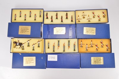 Lot 800 - New metal boxed figures by STAR Soldiers of Wales Indian Army sets comprising 5pce set The 1st Bengal Fusiliers with mounted officer