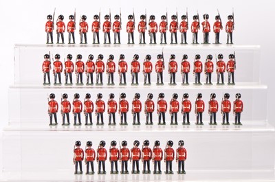 Lot 802 - A lot of Blenheim marching Scots (34) and Irish (26 inc officer) Guards