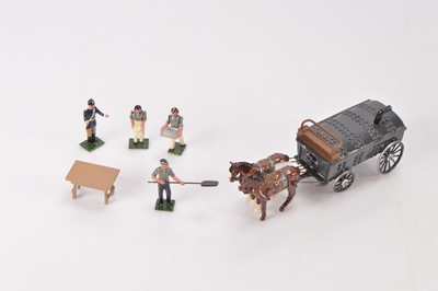 Lot 821 - Under Two Flags Victorian British Army Bakery Wagon complete with dismounted driver and bakery scene