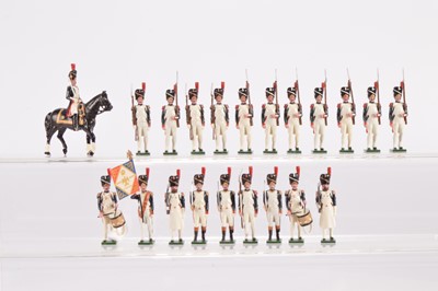 Lot 823 - Tradition Napoleonic Old Guard Platoon with mounted and foot (3) officers