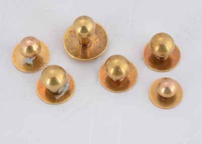 Lot 89 - Six various 18ct gold dress studs