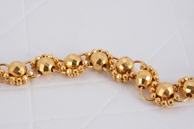 Lot 167 - A continental 916 marked yellow metal necklace