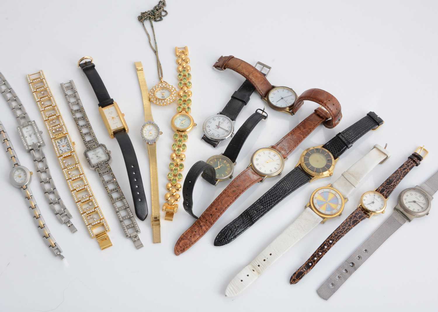 Lot 183 - A collection of costume jewels and modern watches