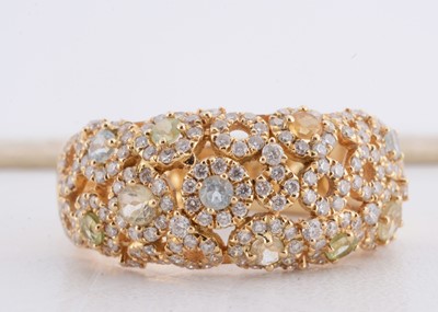 Lot 218 - An 18ct gold Kiki McDonough Bubbles gem set dress ring