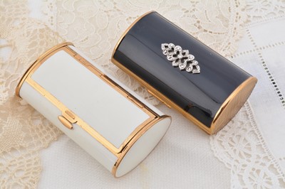 Lot 322 - Two vintage barrel compacts