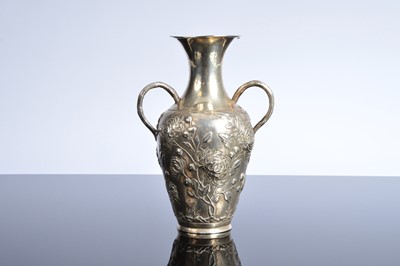Lot 372 - An early 20th century continental twin handled vase
