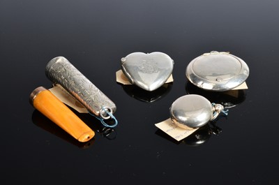 Lot 376 - Four small silver collectable items