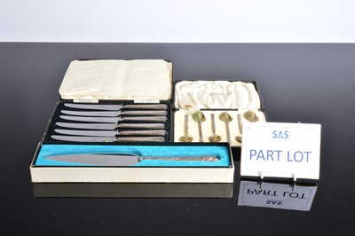 Lot 383 - A collection of silver spoons and other items