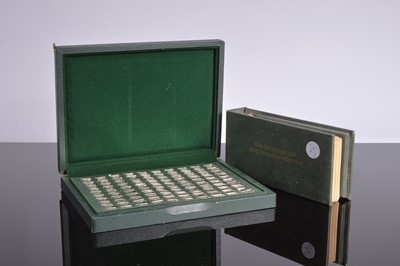 Lot 415 - A 1970s silver miniature ingot collection