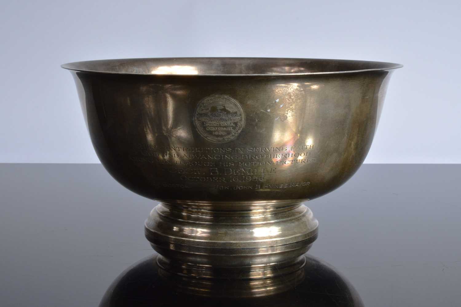 Lot 430 - A 1950s American presentation bowl by Gorham