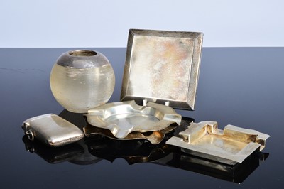 Lot 448 - Three silver and other smoking related items