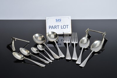 Lot 463 - A George VI silver canteen of silver cutlery by Roberts & Belk