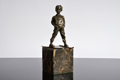 Lot 473 - An Art Deco bronze sculpture after Ferdinand Preiss (1882-1943)