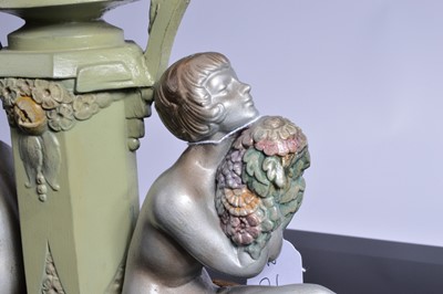 Lot 492 - A nice Art Deco period figural lamp